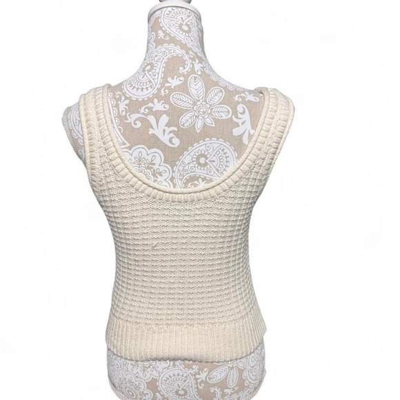 Madewell Knit White Basic Neutral Closet Staple Tank Top Minimalist Size XS - Picture 4 of 6